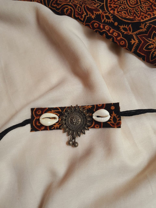 Black Ajrakh Choker